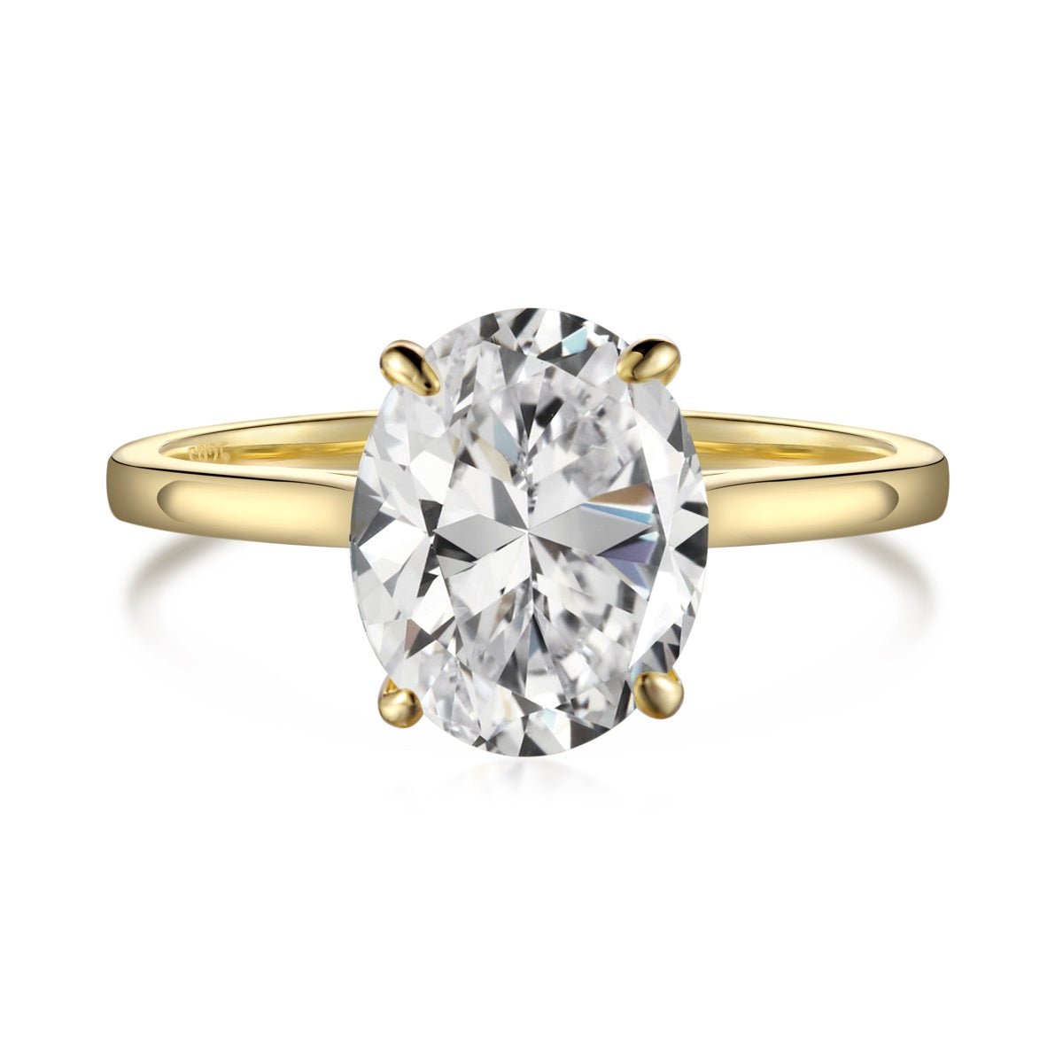 Eternal Promise: 925 Silver Engagement Ring with Luxurious Zircon Centerpiece - Jewelry - EM Accessories - 925 silver - new - SILVER-0040-6-RING