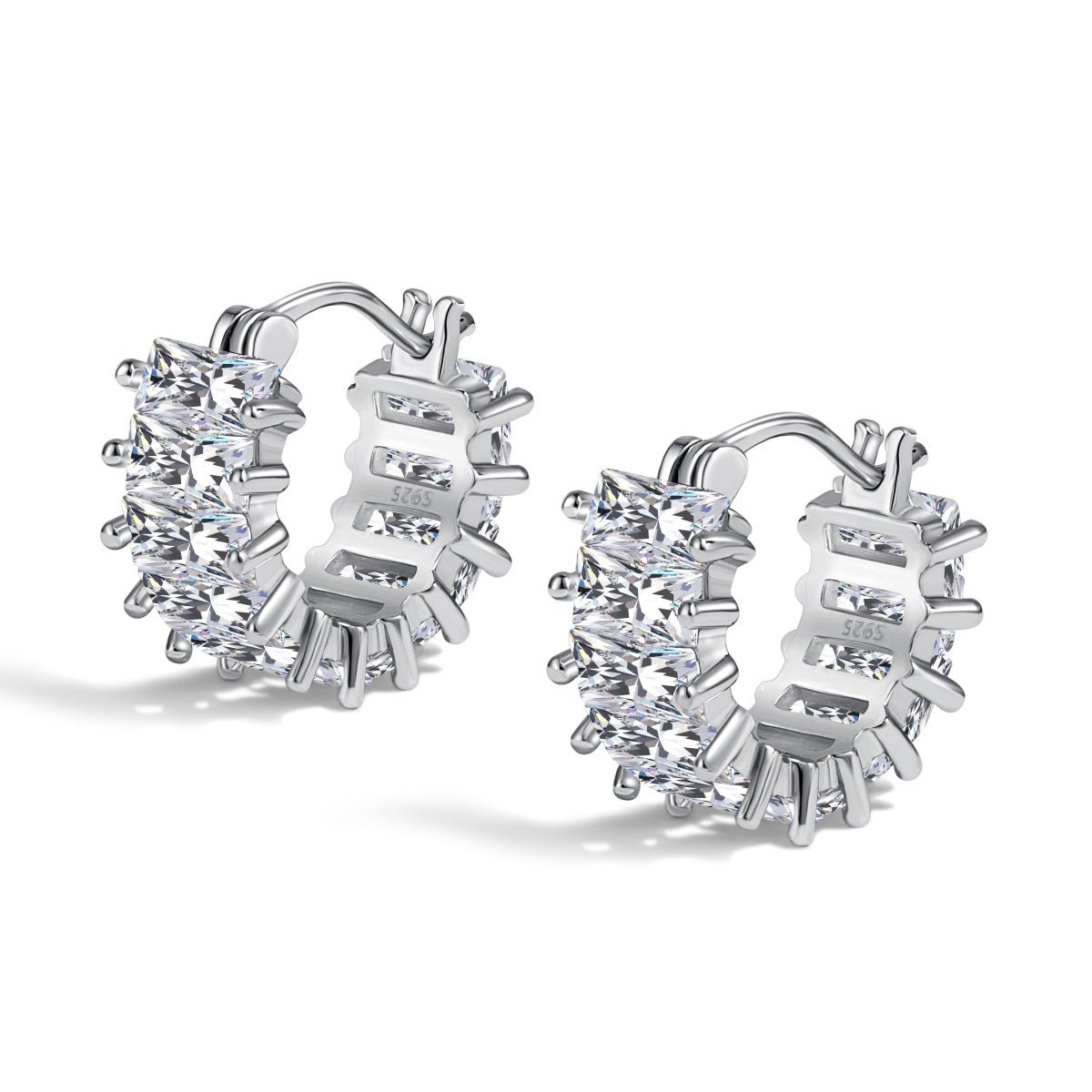 Earrings EM Luxury, Cubic Zircon - Jewelry - EM Accessories - 925 silver - new -