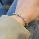 Silver 925 Bracelet, luxurious stones, zircon - Jewelry - EM Accessories - 925 silver - new -