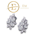 Silver Luxurious Earrings EM With Premium Zircons - Jewelry - EM Accessories - 925 silver - new - SILVER-0017-ER