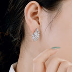 Silver Luxurious Earrings EM With Premium Zircons - Jewelry - EM Accessories - 925 silver - new - SILVER-0017-ER