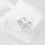 Women's 925 Silver Earrings Clover With Zircons - Jewelry - EM Accessories - 925 silver - new - SILVER-0018-ER